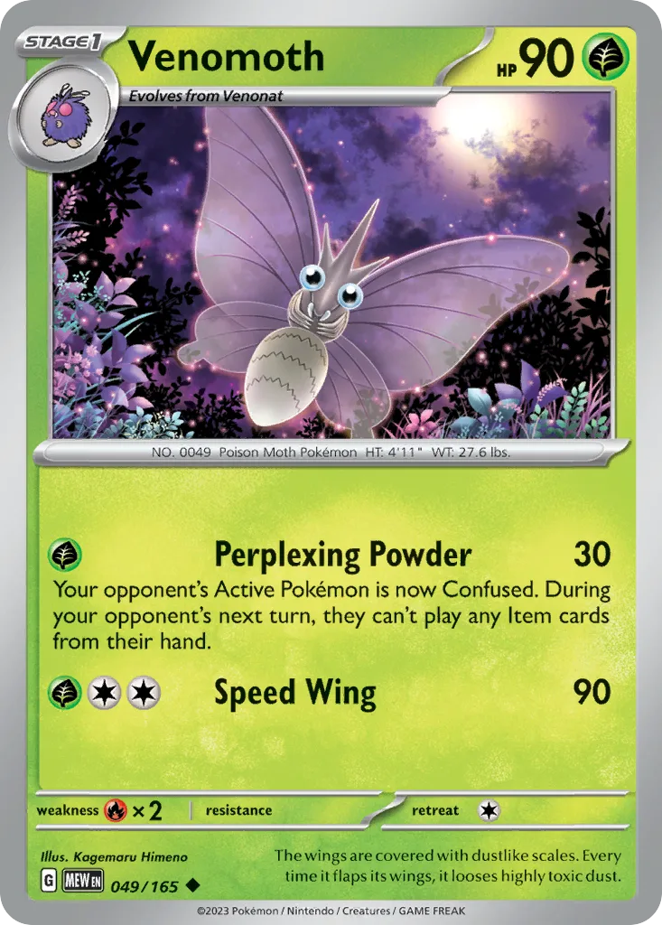 Venomoth (MEW 049) – 151 – Normal