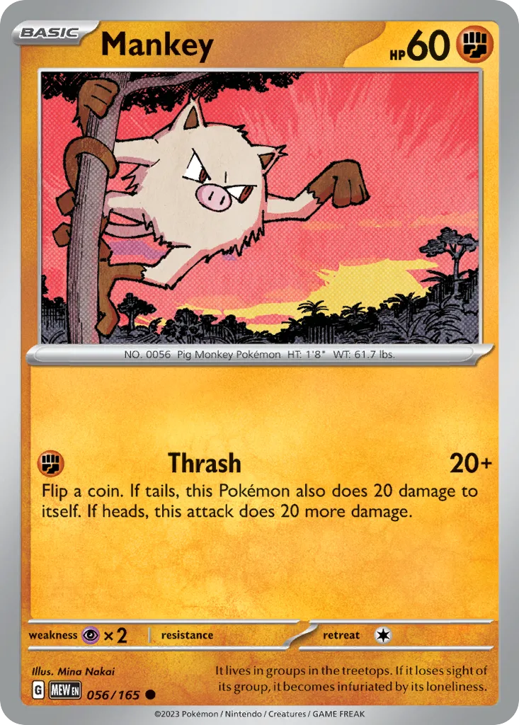 Mankey (MEW 056) – 151 – Normal