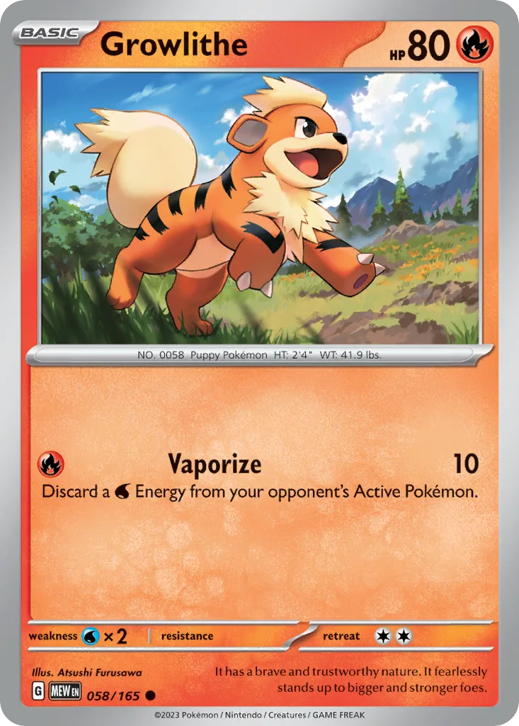 Growlithe (MEW 058) – 151 – Normal