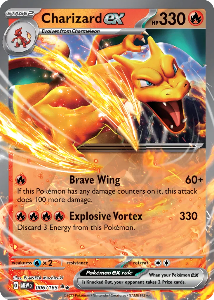 Charizard ex (MEW 006) – 151 – Normal
