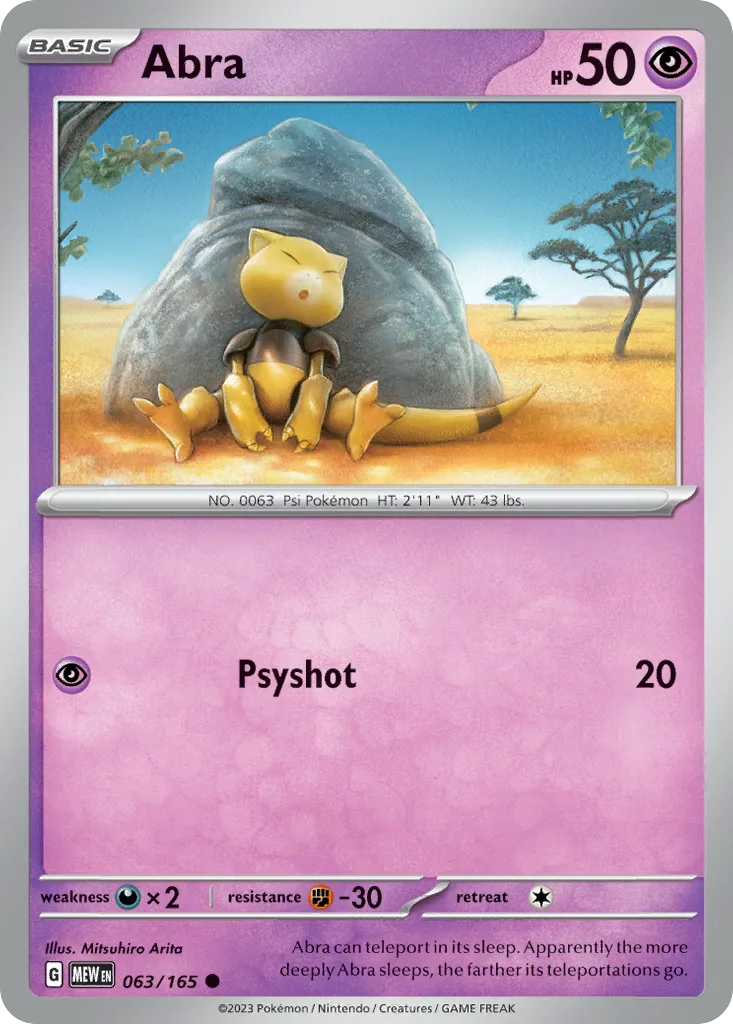 Abra (MEW 063) – 151 – Normal