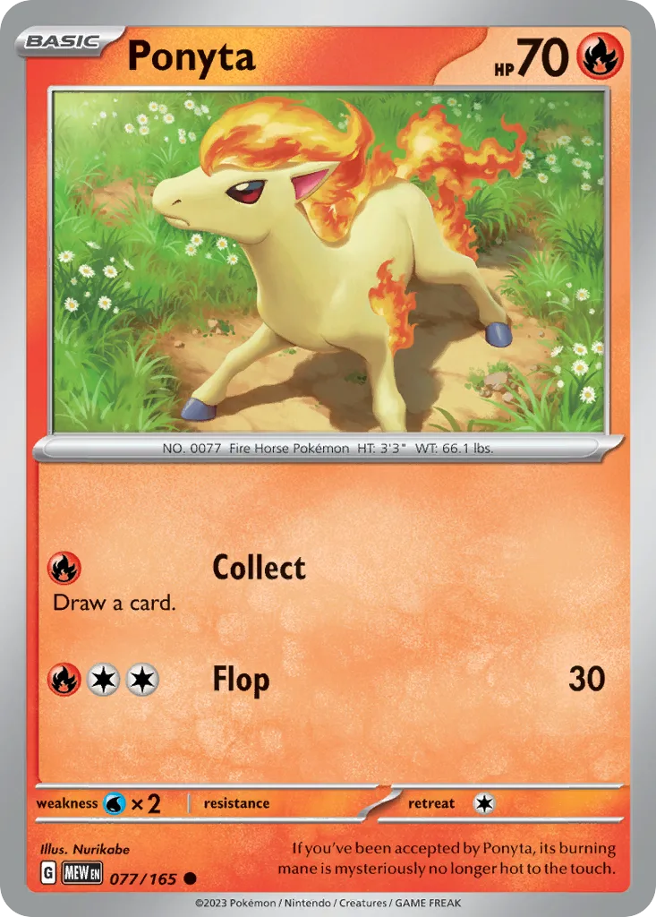Ponyta (MEW 077) – 151 – Normal