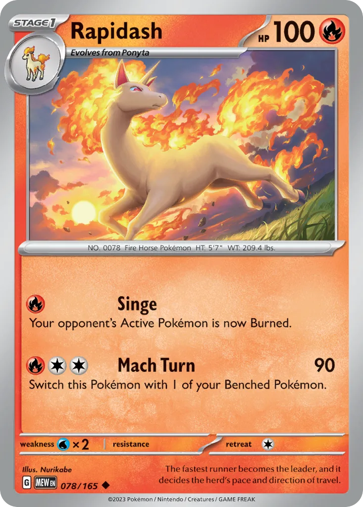 Rapidash (MEW 078) – 151 – Normal