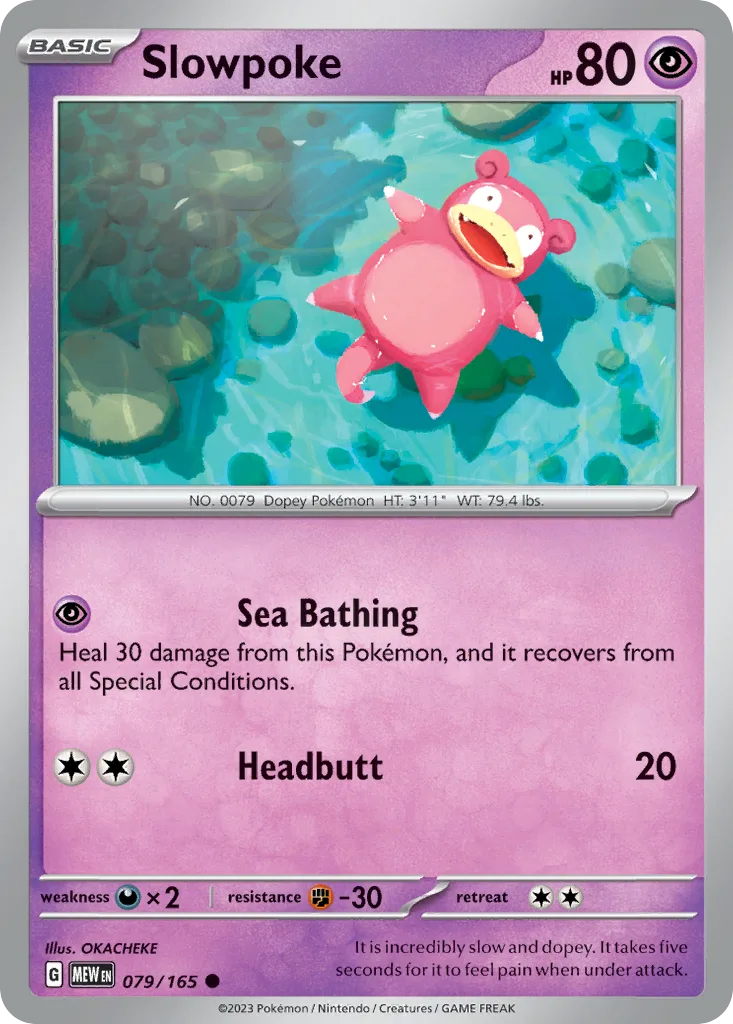 Slowpoke (MEW 079) – 151 – Normal