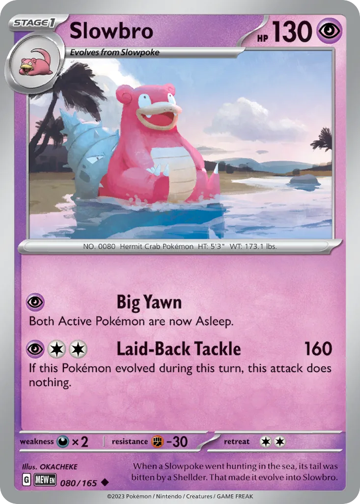 Slowbro (MEW 080) – 151 – Normal