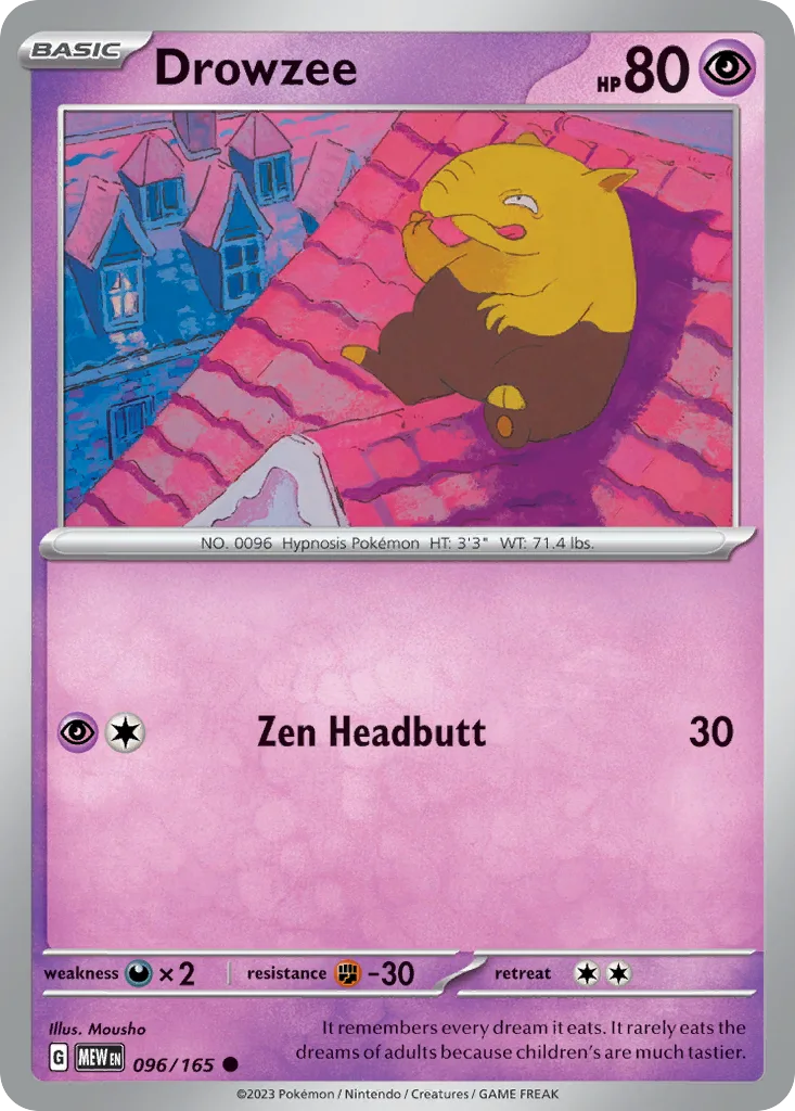 Drowzee (MEW 096) – 151 – Normal