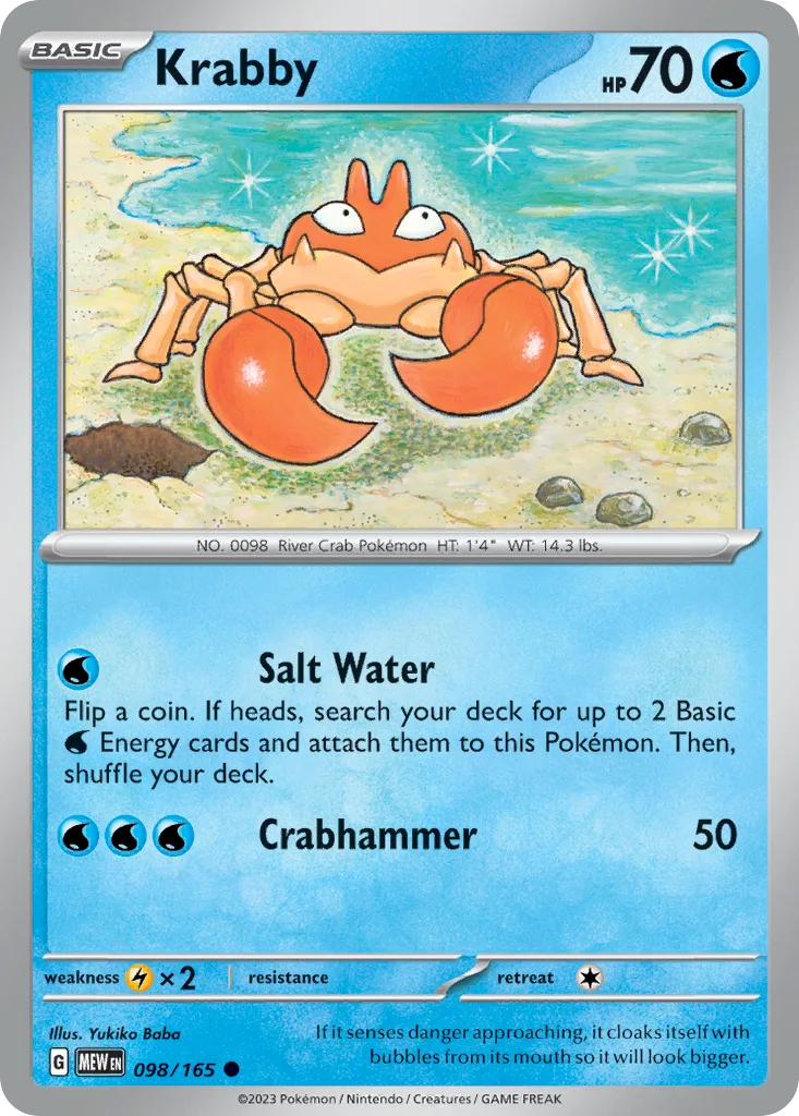 Krabby (MEW 098) – 151 – Normal