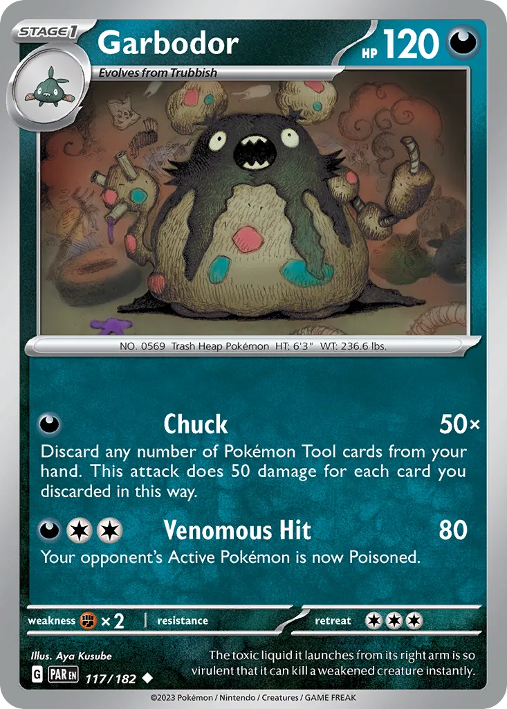 Garbodor (PAR 117) – Paradox Rift – Normal