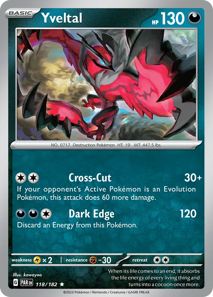 Yveltal - HOLO (PAR 118/182) – Paradox Rift – Normal