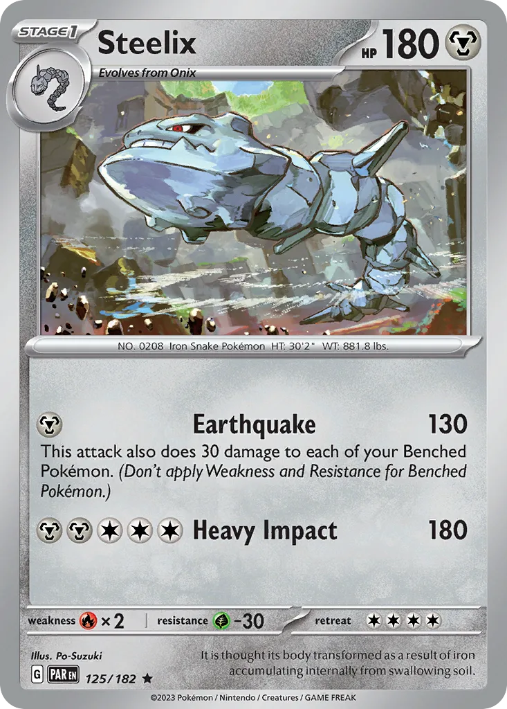 Steelix - HOLO (PAR 125) – Paradox Rift – Normal