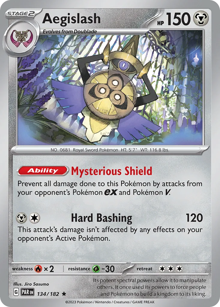 Aegislash - HOLO (PAR 134) – Paradox Rift – Normal