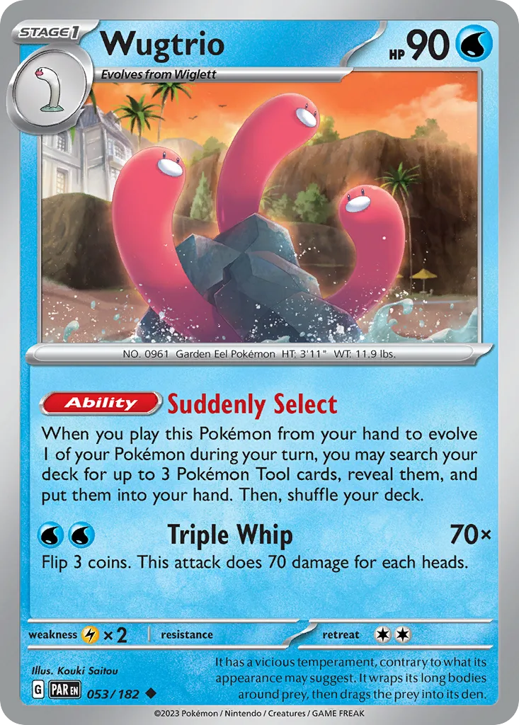 Wugtrio (PAR 053) – Paradox Rift – Normal