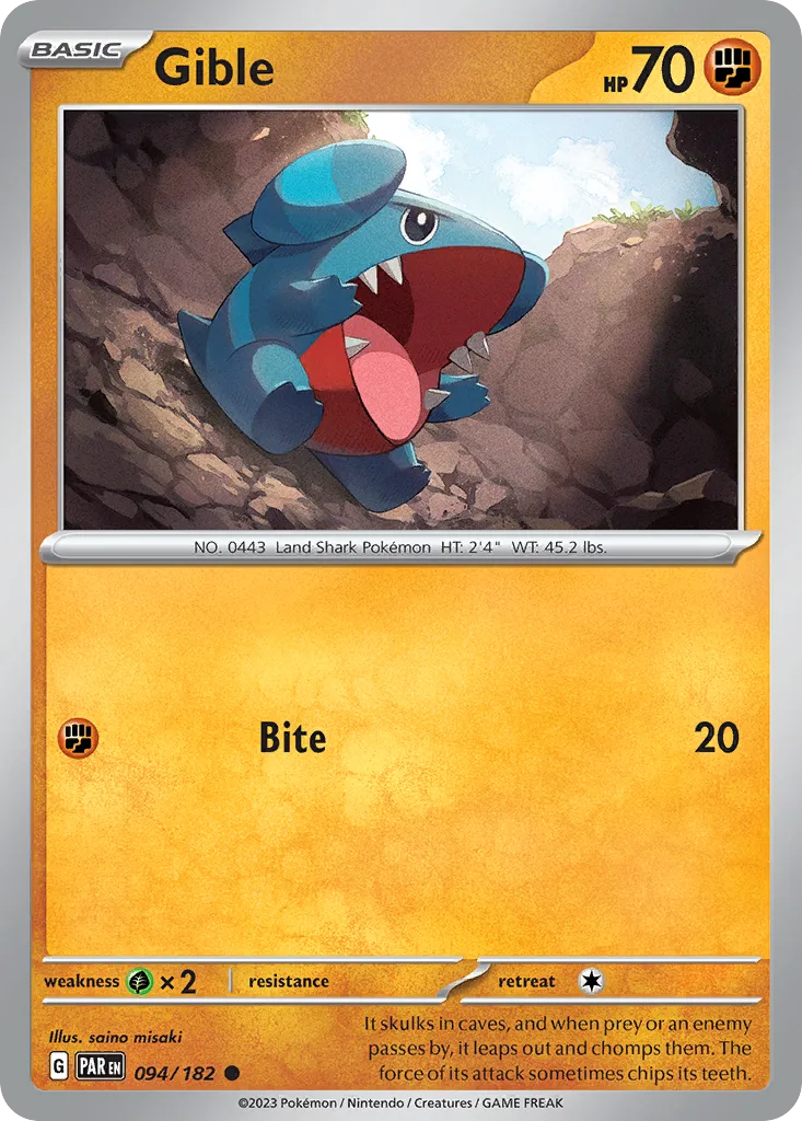 Gible (PAR 094) – Paradox Rift – Normal