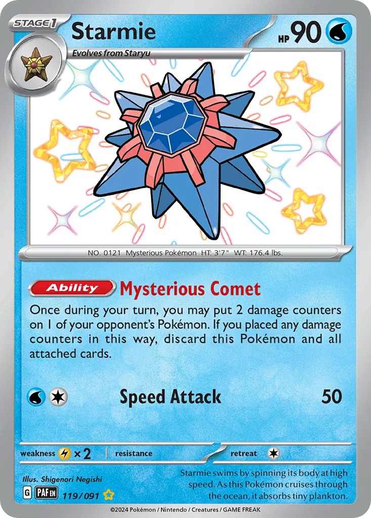 Starmie (PAF 119) – Paldean Fates – Normal