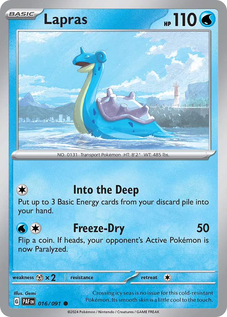 Lapras (PAF 016) – Paldean Fates – Normal