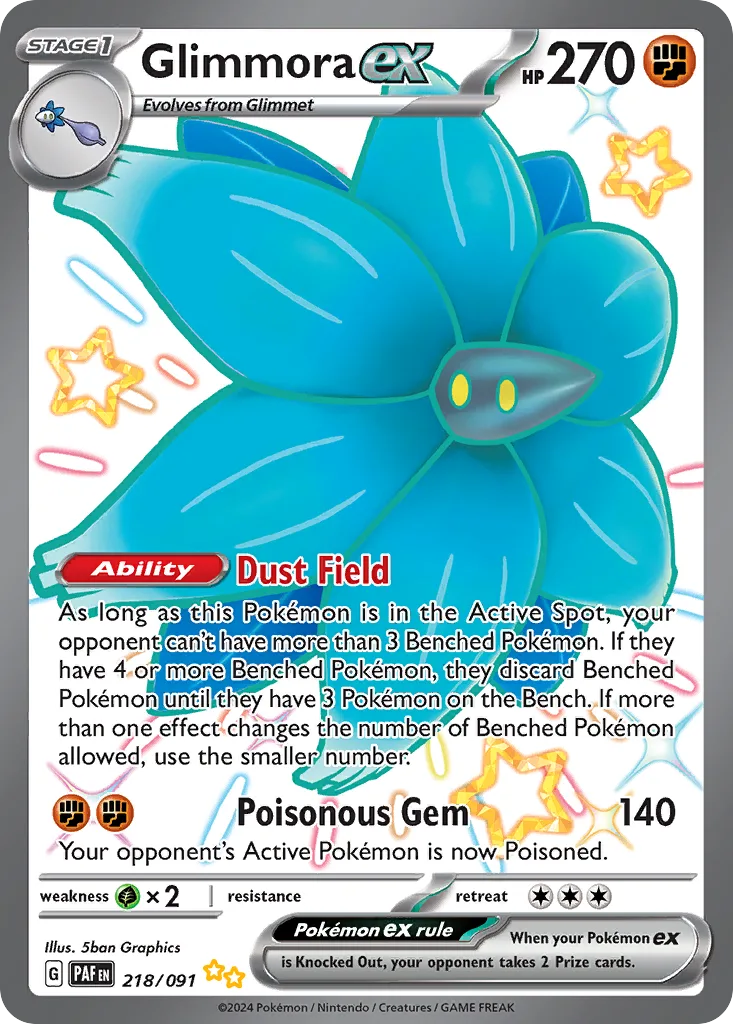Glimmora ex (PAF 218) – Paldean Fates – Normal