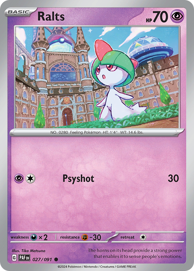 Ralts (PAF 027) – Paldean Fates – Normal