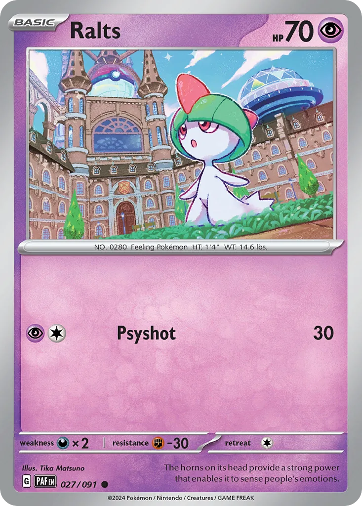 Ralts (PAF 027) – Paldean Fates – Normal
