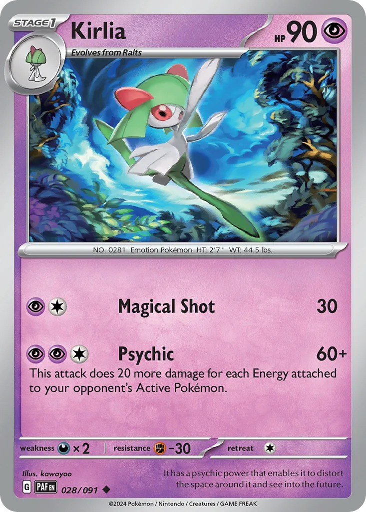 Kirlia (PAF 028) – Paldean Fates – Normal