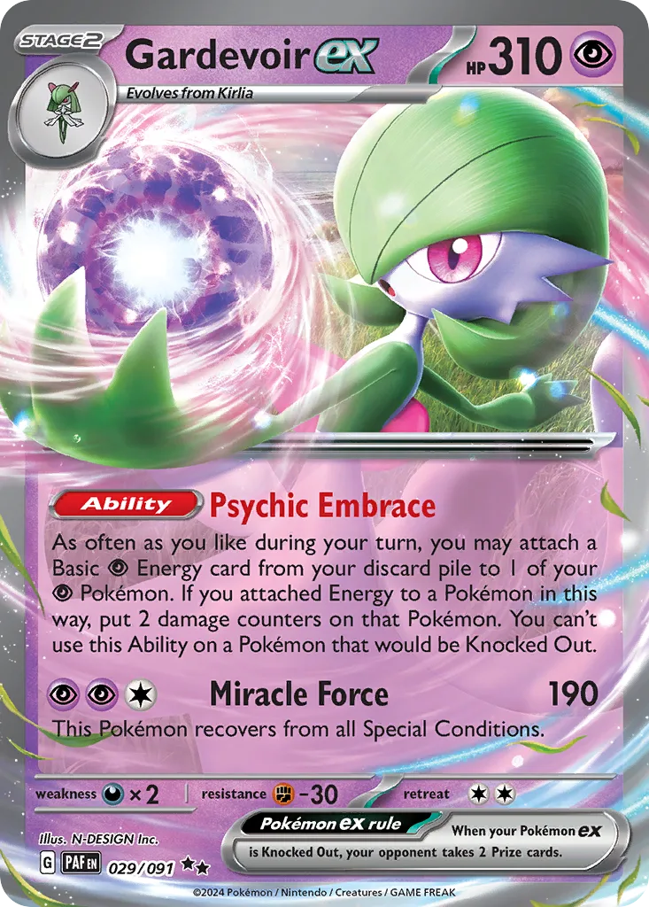 Gardevoir ex (PAF 029) – Paldean Fates – Normal