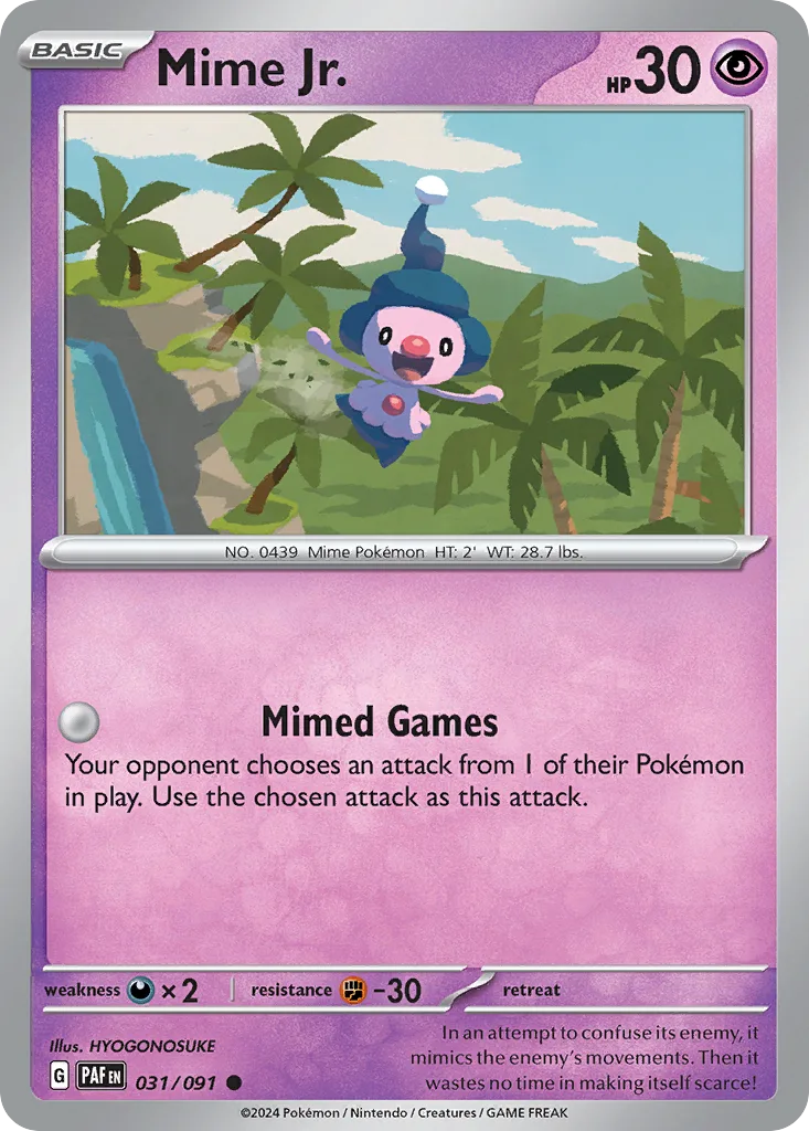 Mime Jr. (PAF 031) – Paldean Fates – Normal