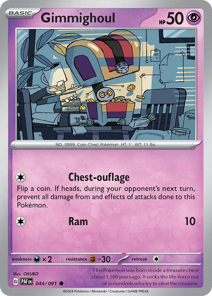 Gimmighoul (PAF 044) – Paldean Fates – Normal