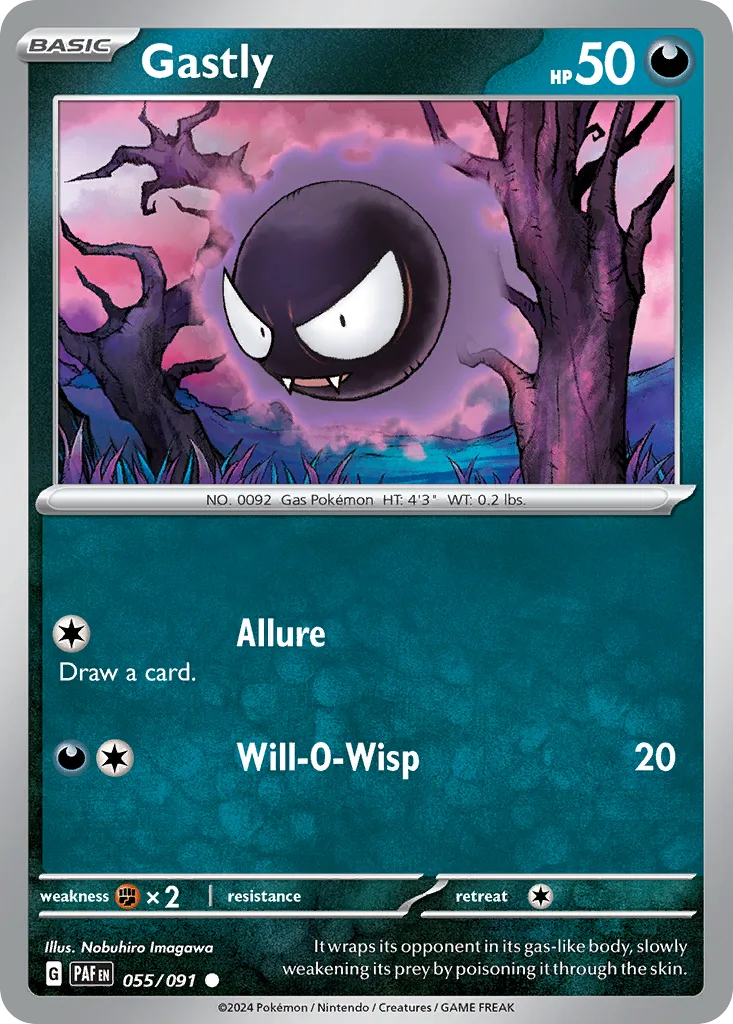 Gastly (PAF 055) – Paldean Fates – Normal
