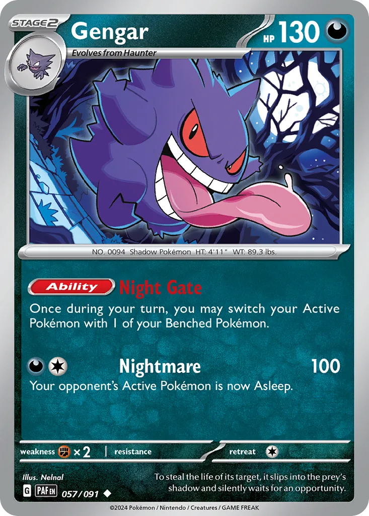 Gengar (PAF 057) – Paldean Fates – Normal
