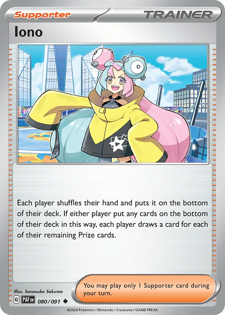 Iono (PAF 080) – Paldean Fates – Normal