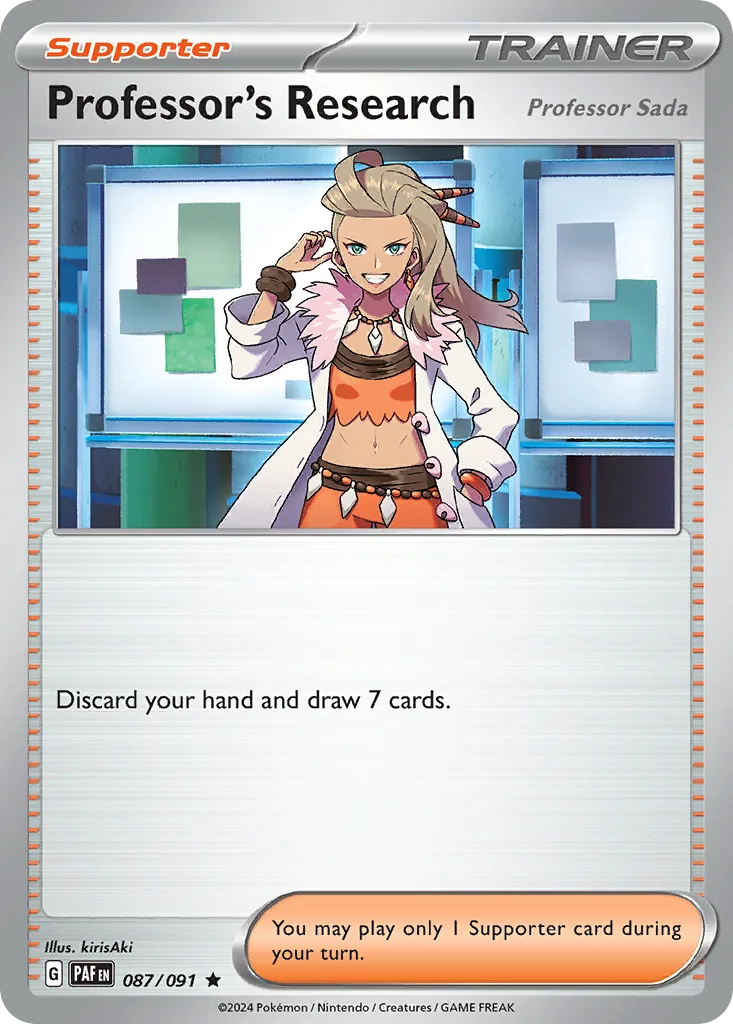 Professor's Research - HOLO (PAF 087) – Paldean Fates – Normal