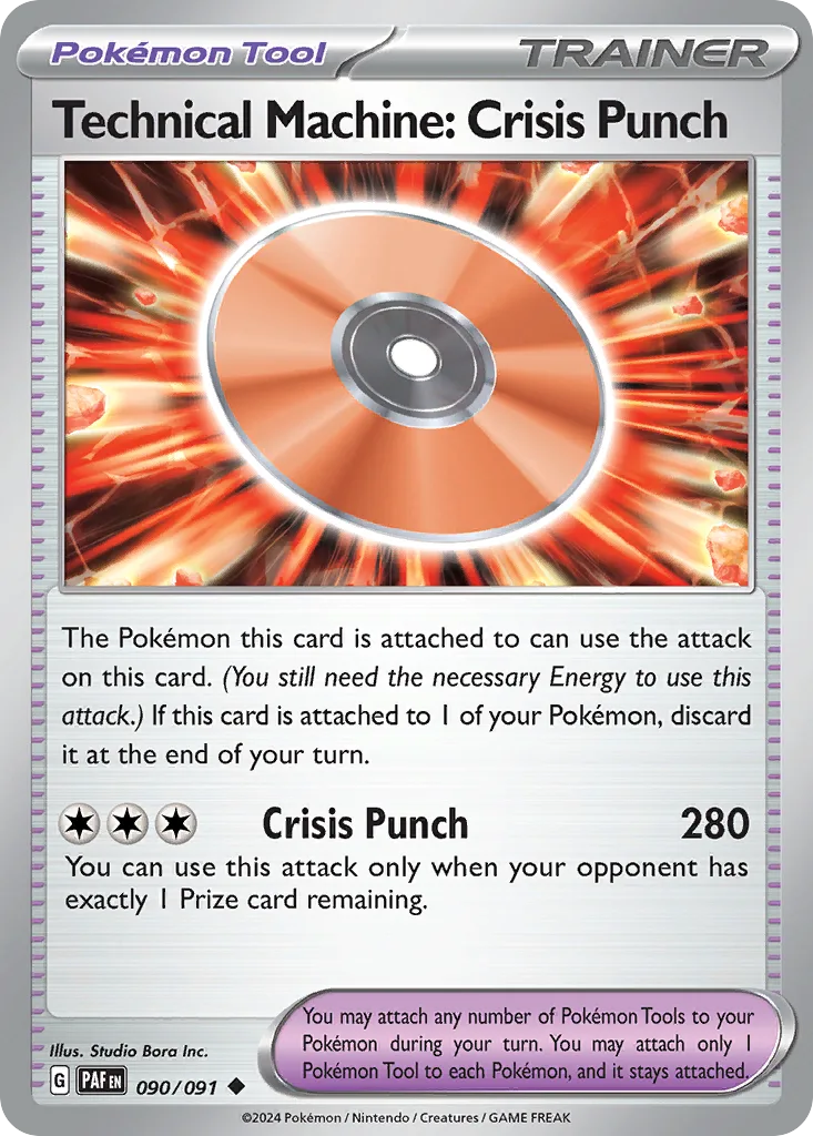 Technical Machine: Crisis Punch (PAF 090) – Paldean Fates – Normal