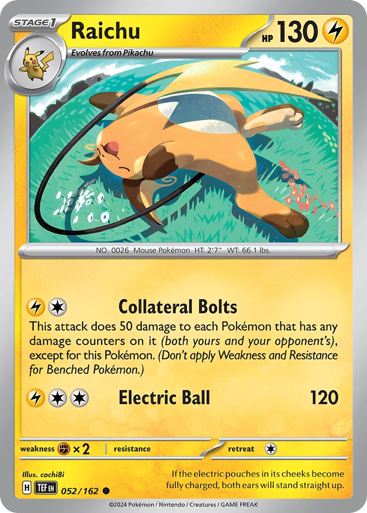 Raichu (TEF 052) – Temporal Forces – Normal