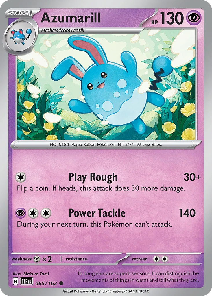 Azumarill (TEF 065) – Temporal Forces – Normal