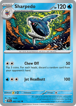 Sharpedo – Temporal Forces – Reverse Holo