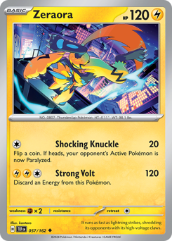 Zeraora – Temporal Forces – Reverse Holo