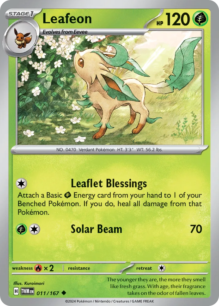 Leafeon (TWM 011) – Twilight Masquerade – Normal