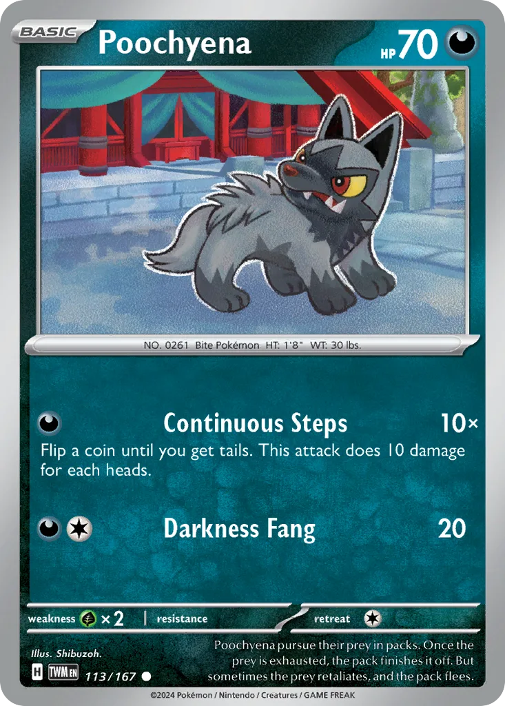 Poochyena (TWM 113) – Twilight Masquerade – Normal