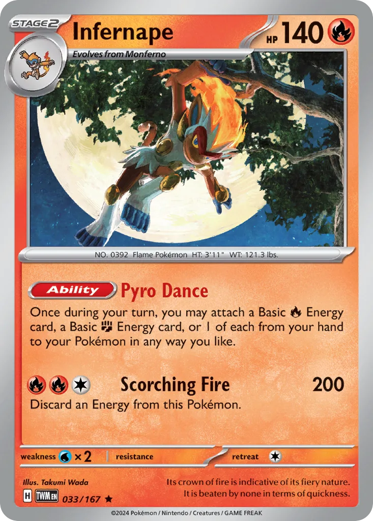 Infernape - HOLO (TWM 033) – Twilight Masquerade – Normal