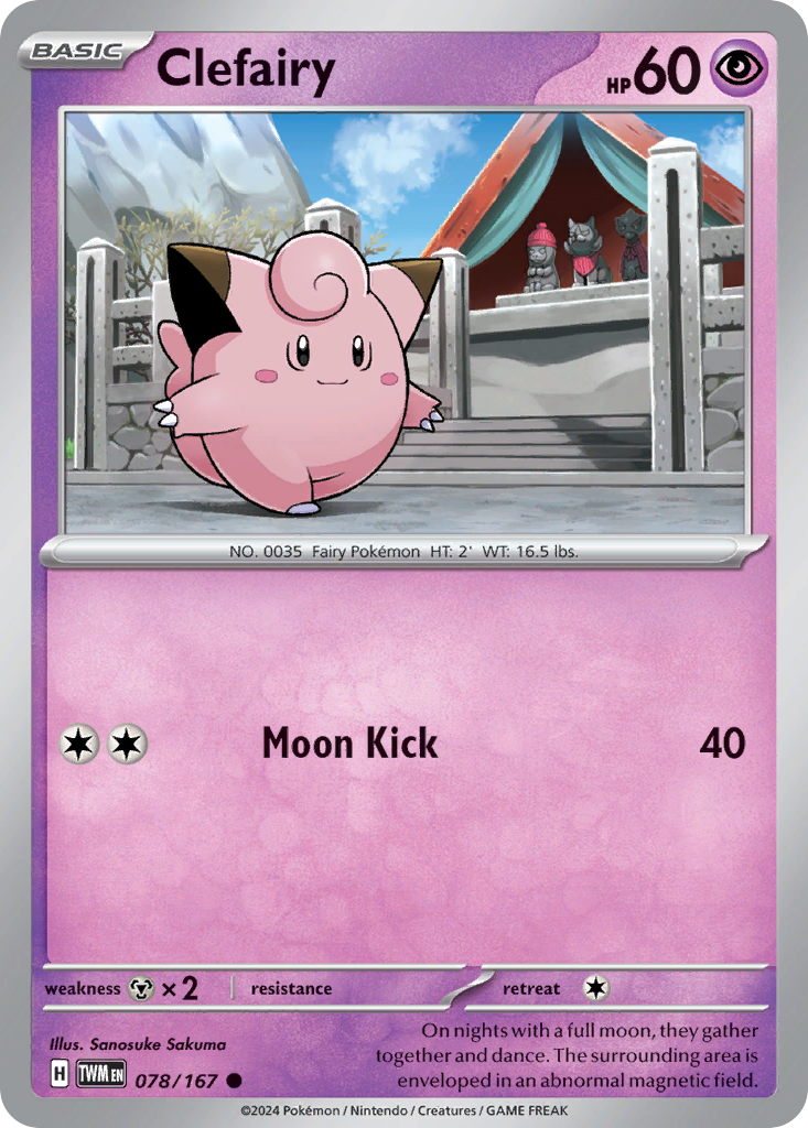 Clefairy (TWM 078) – Twilight Masquerade – Normal