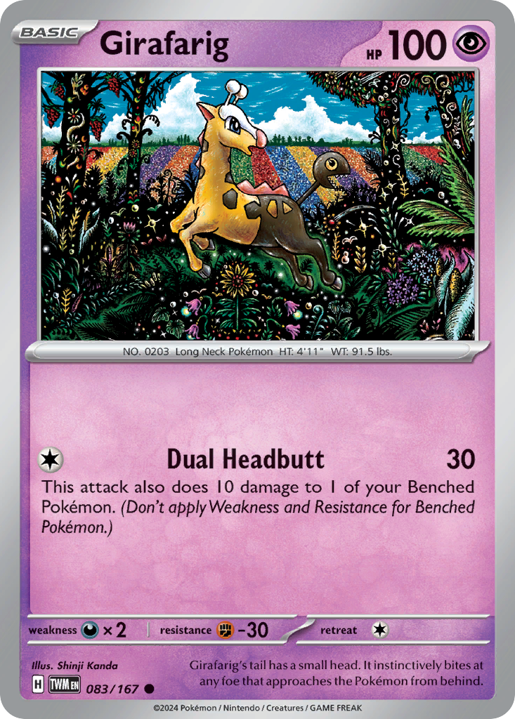 Girafarig (TWM 083) – Twilight Masquerade – Normal