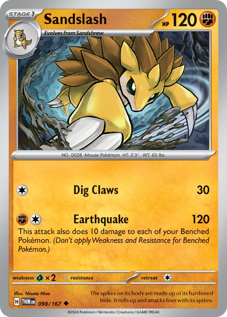 Sandslash (TWM 098) – Twilight Masquerade – Normal