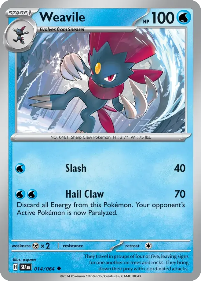 Weavile (SFA 014) – Shrouded Fable – Normal