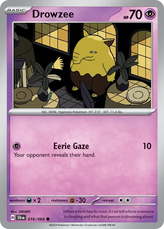 Drowzee (SFA 016) – Shrouded Fable – Normal