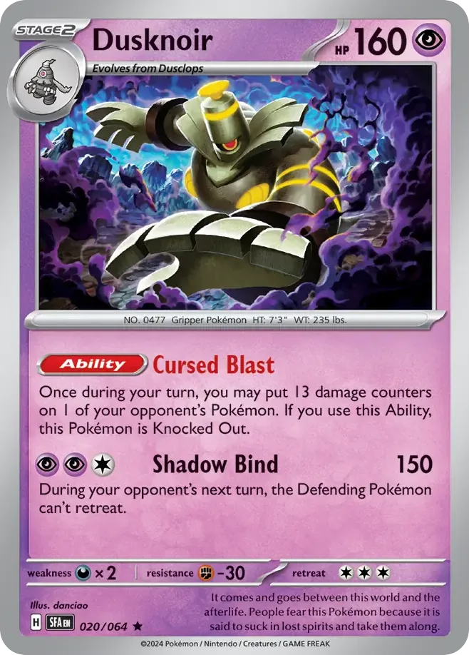 Dusknoir (SFA 020) – Shrouded Fable – Normal