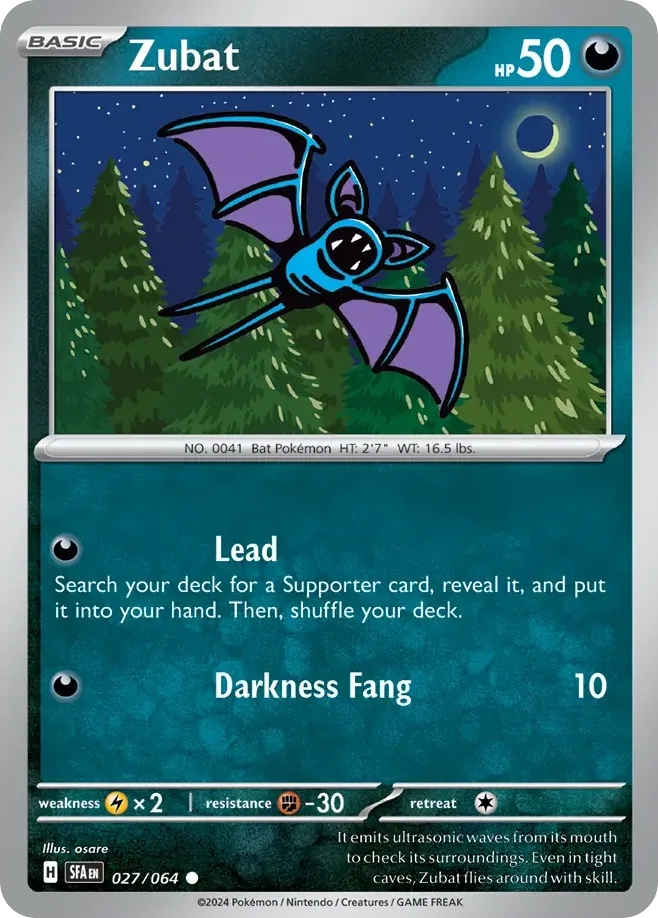 Zubat (SFA 027) – Shrouded Fable – Normal