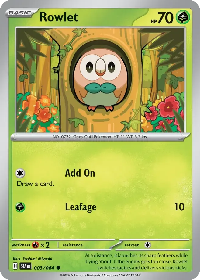 Rowlet (SFA 003) – Shrouded Fable – Normal