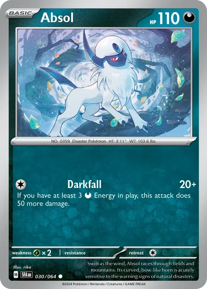 Absol (SFA 030) – Shrouded Fable – Normal