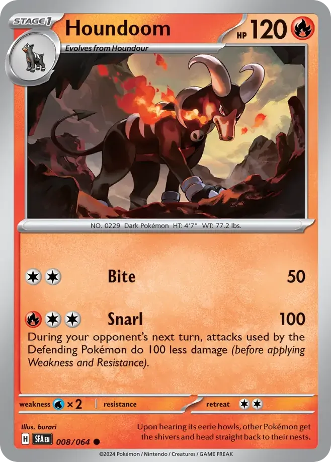 Houndoom (SFA 008) – Shrouded Fable – Normal
