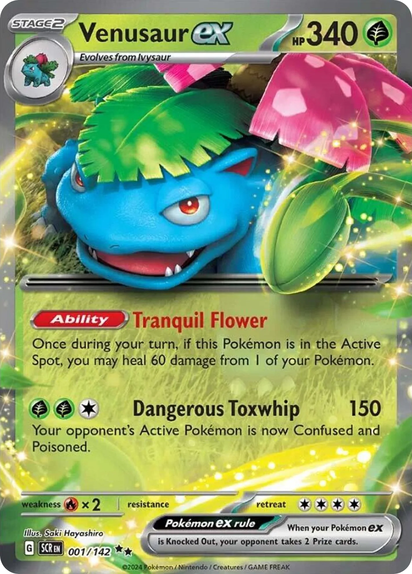 Venusaur ex (SCR 001) – Stellar Crown – Normal