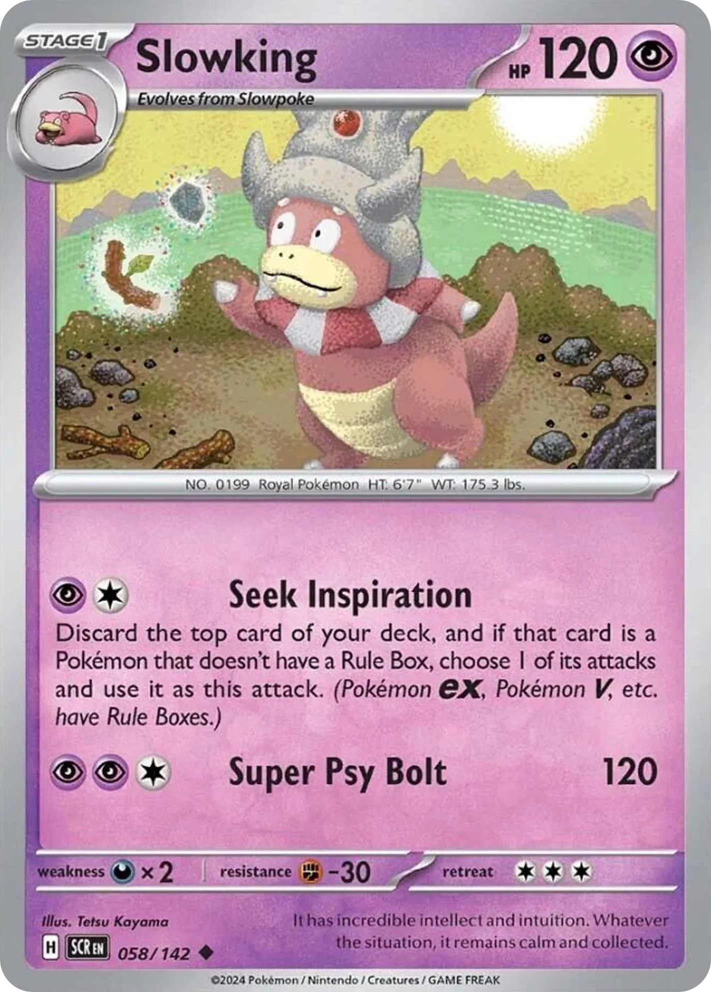 Slowking (SCR 058) – Stellar Crown – Normal